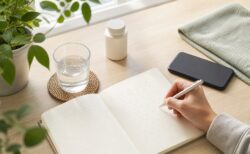飲酒量と生活習慣を記録して男性機能を整えるイメージ